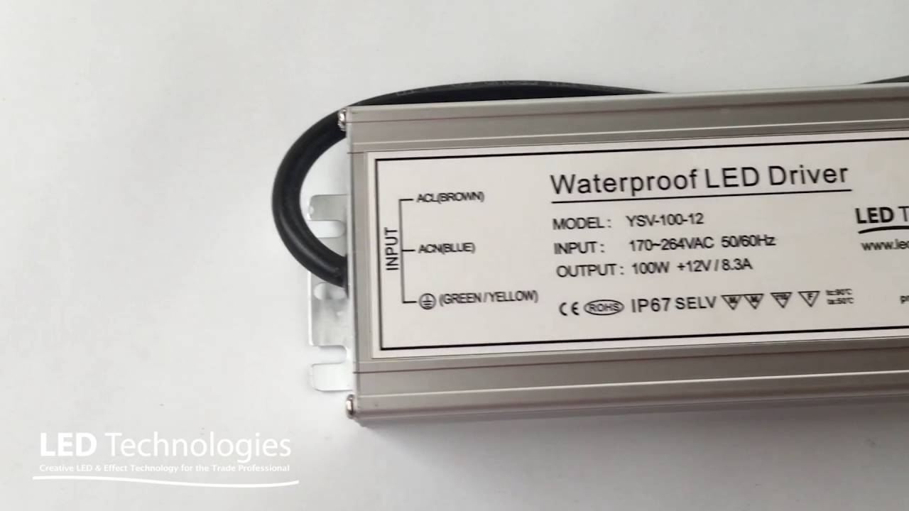 LED Driver 100w 12v 8.3 Amp (IP67) | 100.570