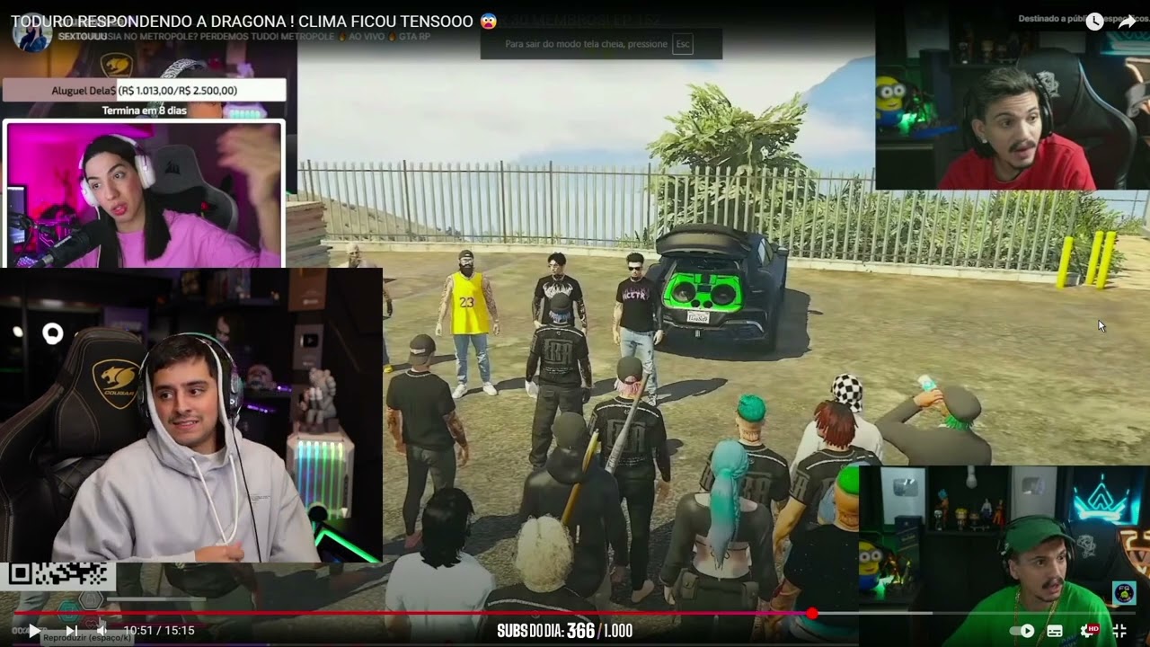 LOUD CORINGA REAGINDO A TRETA DA DRAGONA COM O TODURO
