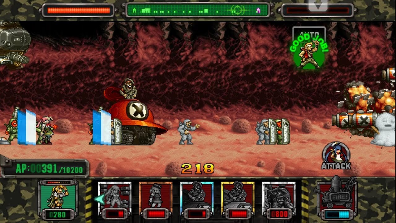 [HD]Metal slug ATTACK. ONLINE!  REBEL  Deck!!! (2.12.0 ver)