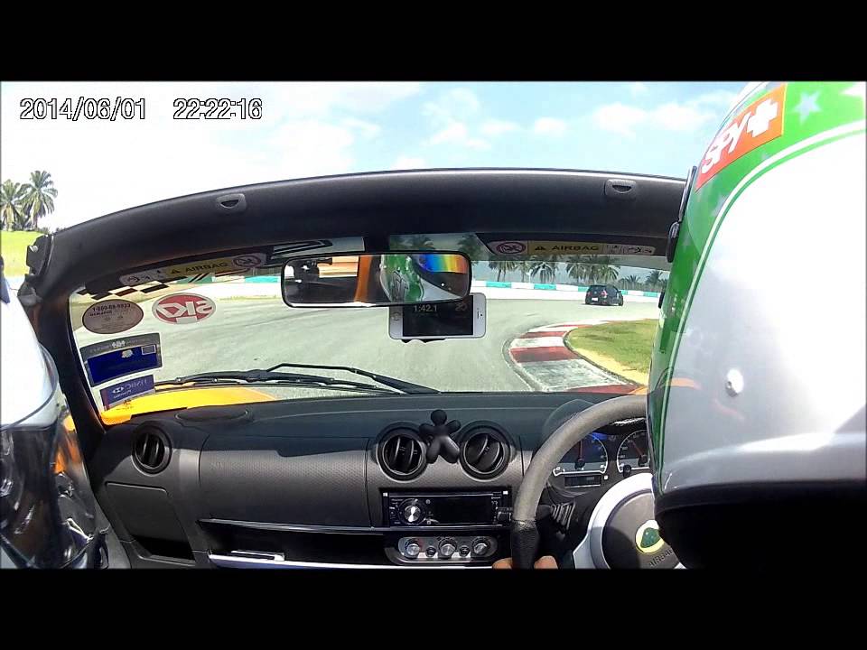 On board with Tengku Djan piloting Stock Lotus Elise CR with co pilot Aria Singam