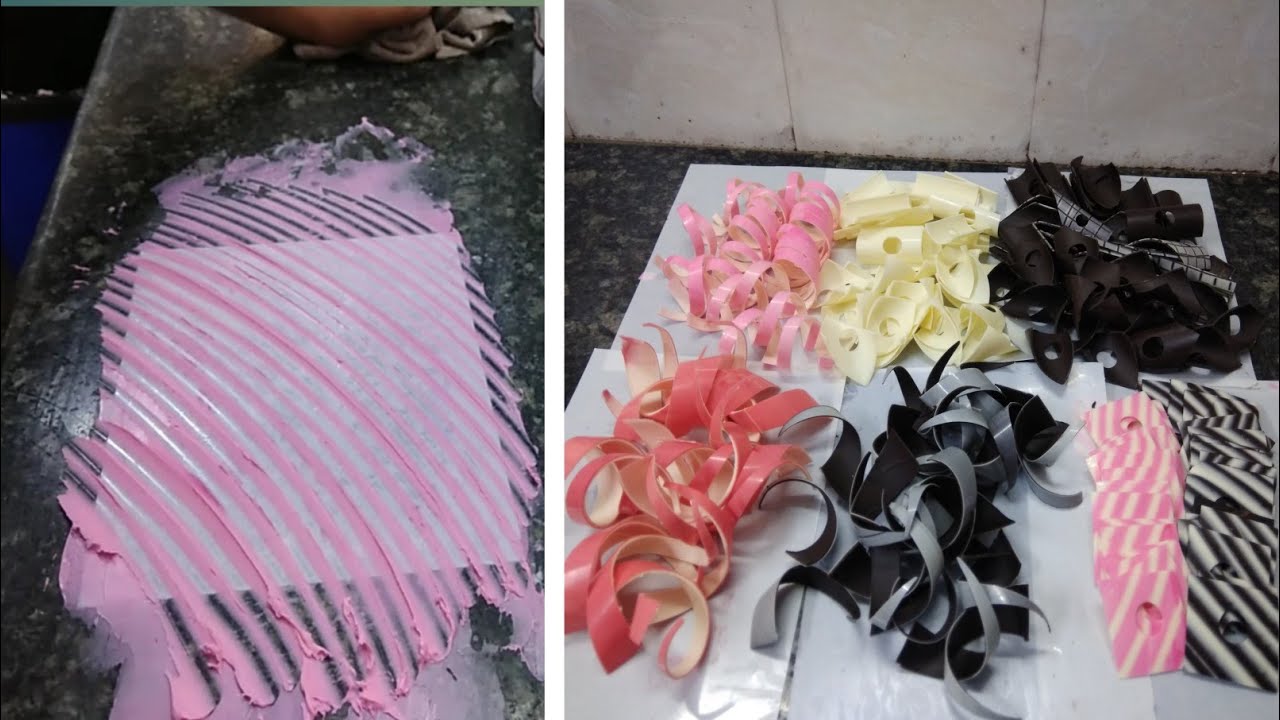 Part:12 Chocolate Garnish Cutting Wala kaise banaye |Chocolate Garnish recipes