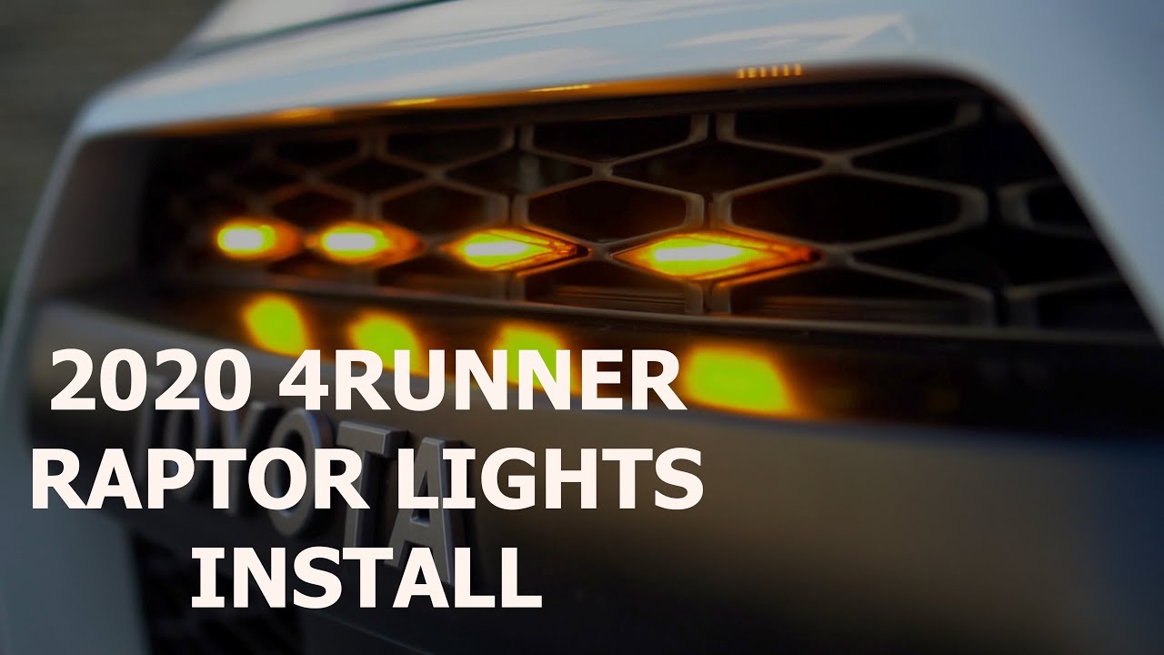 2020 4RUNNER TRD PRO - Raptor Light Installation