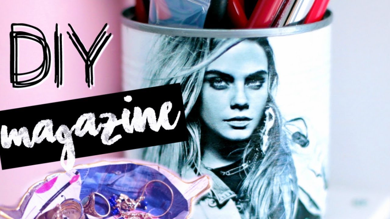DIY Facile à faire absolument ! DIY 0 € / Deco chambre recup magazines (français)