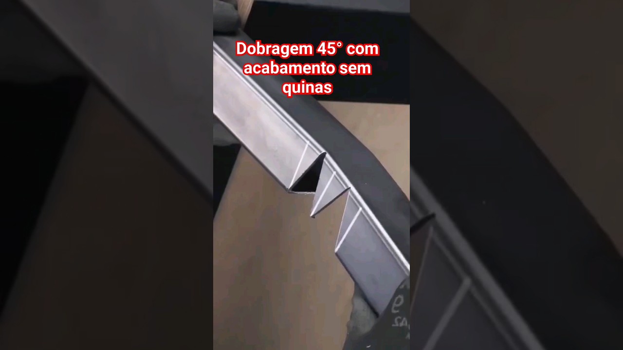 dobra em 45&deg;graus com acabamento sem quinas pontiagudas #soldador #soldagem #serralheria #solda #