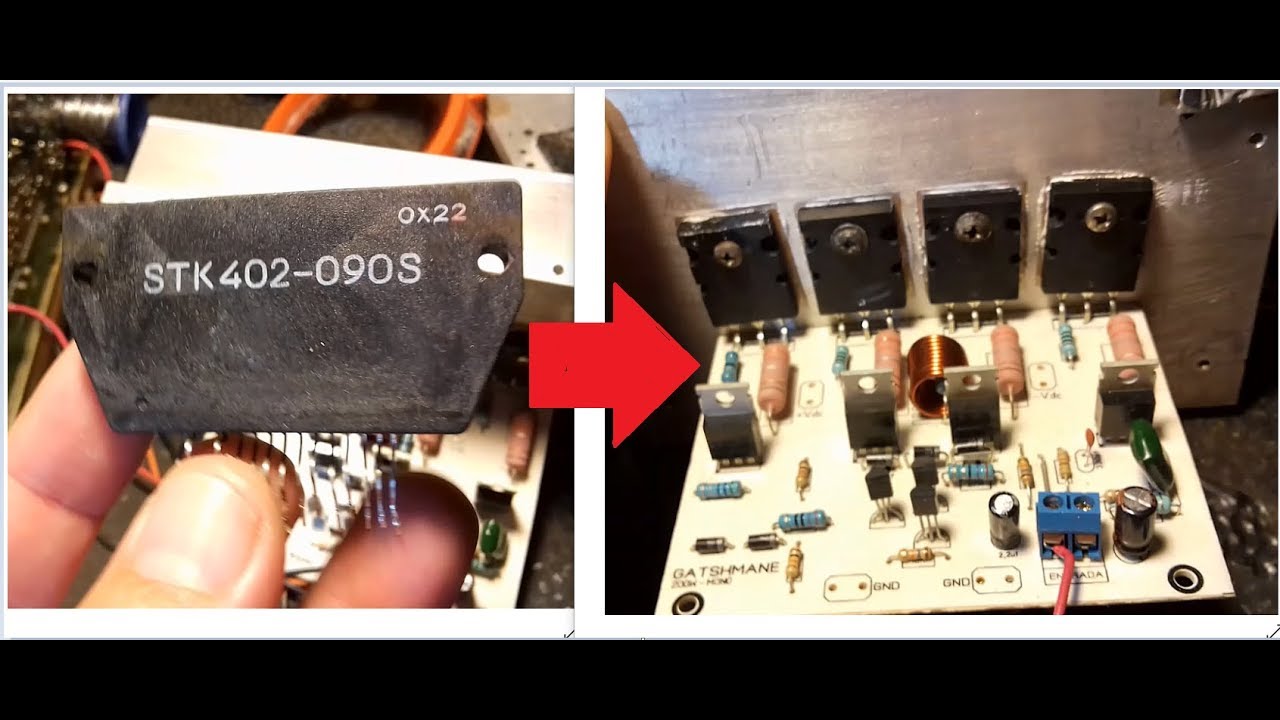 Como substituir STK por placa amplificadora no SONY