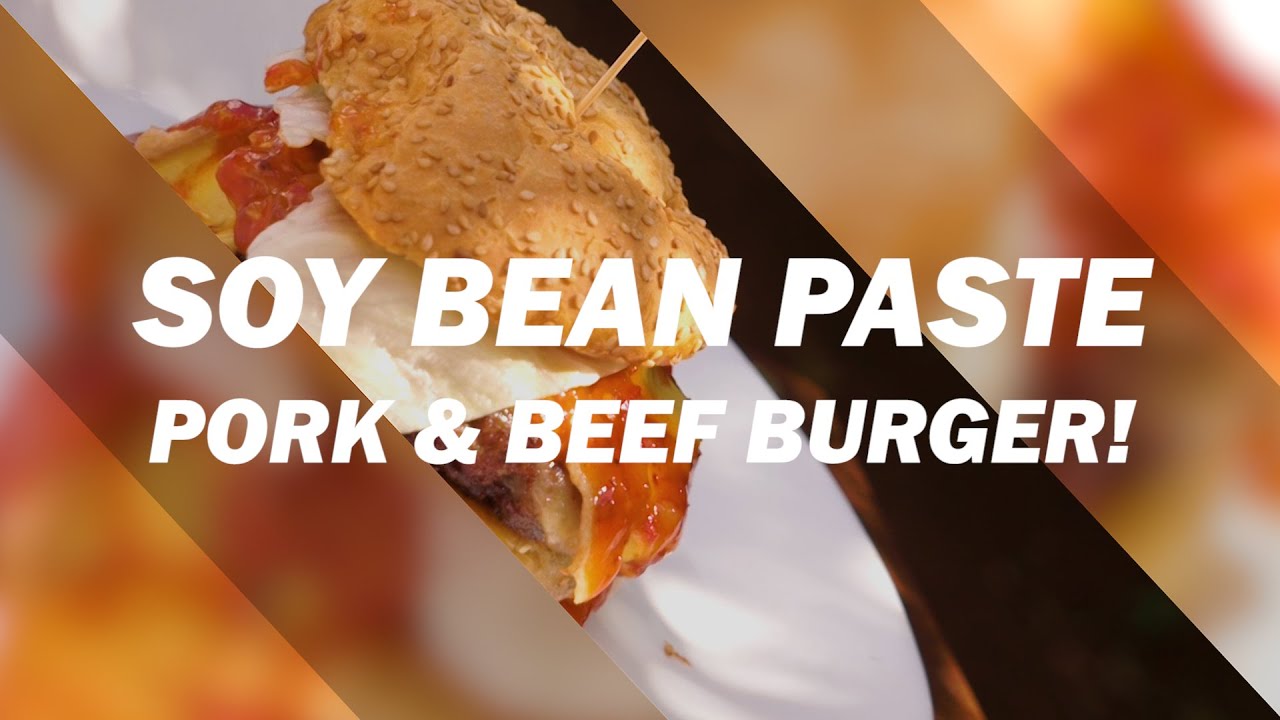 Soy Bean Paste Pork Burger 된장 삼겹살 버거 (Cinematic Cooking)