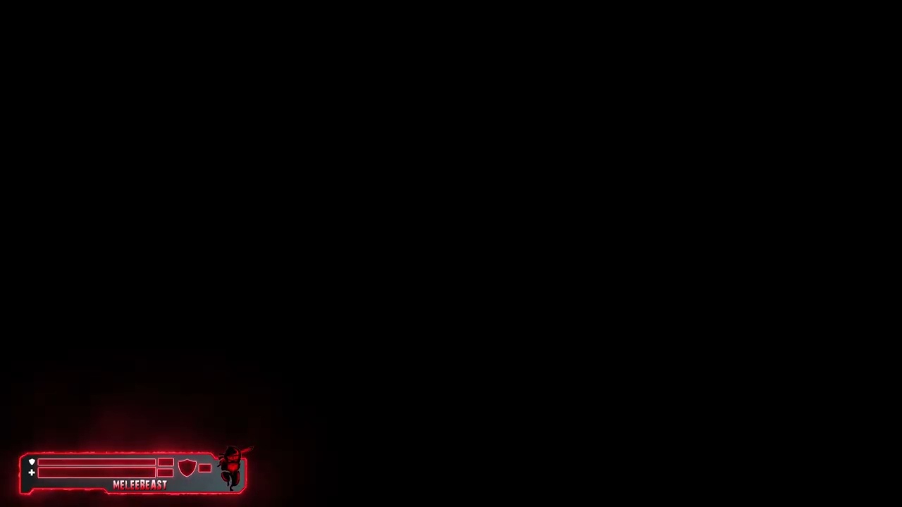 Red & Black Fortnite Health Bar Overlay (Pro Gamer HUD for Streams!)