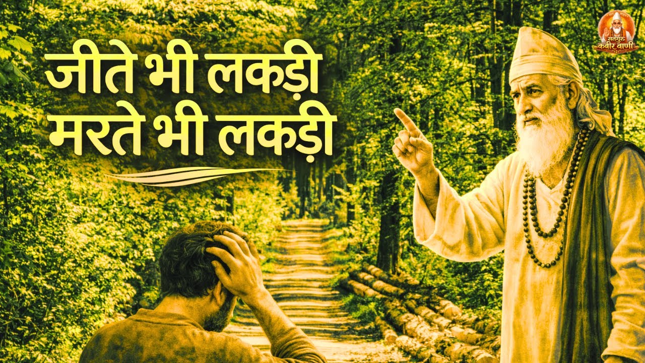 जीते भी लकड़ी मरते भी लकड़ी | संत कबीर की अमर वाणी | जीवन और मृत्यु का सच्चा संदेश | कबीर भजन