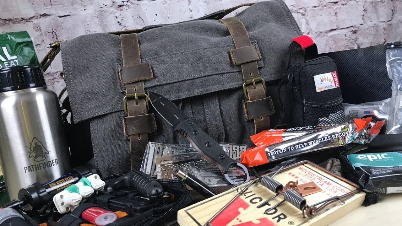 Комплект для выживания в городе | Get Home Bag: серая мужская сумка и система на случай, если дел...