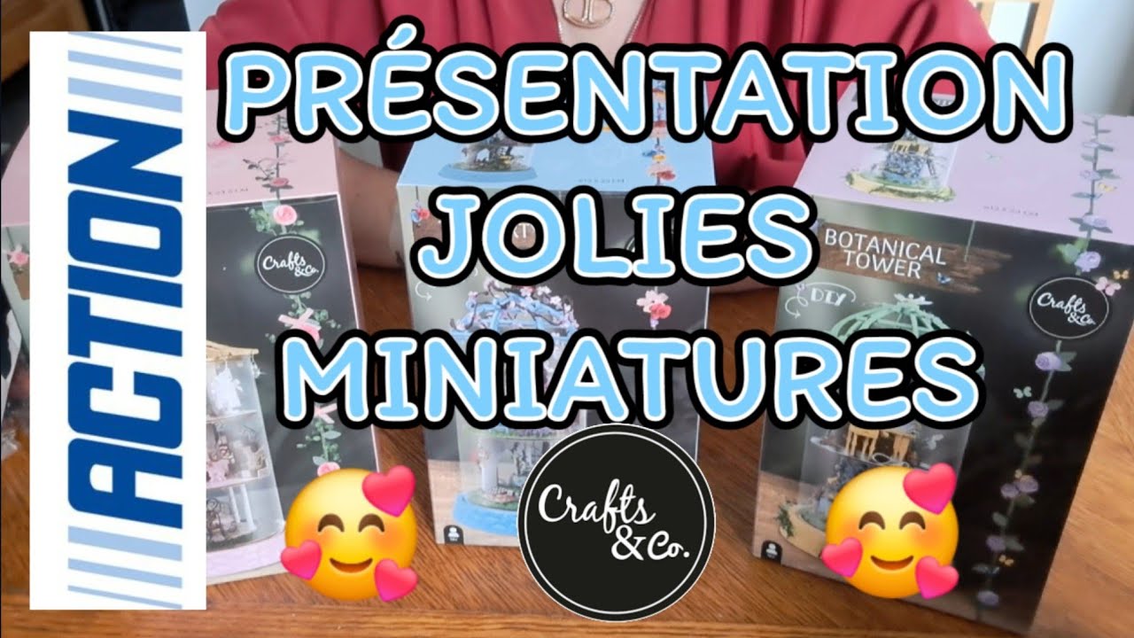 🥰ACTION🤗PRÉSENTATION JOLIES MINIATURES CRAFTS &CO🥰#action #miniature