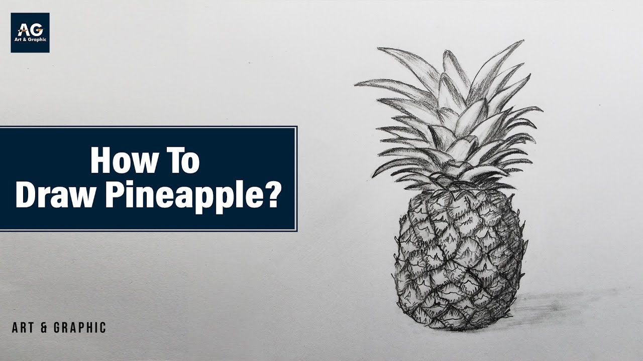How to Draw Pineapple | Easy Pineapple Drawing Step by Step