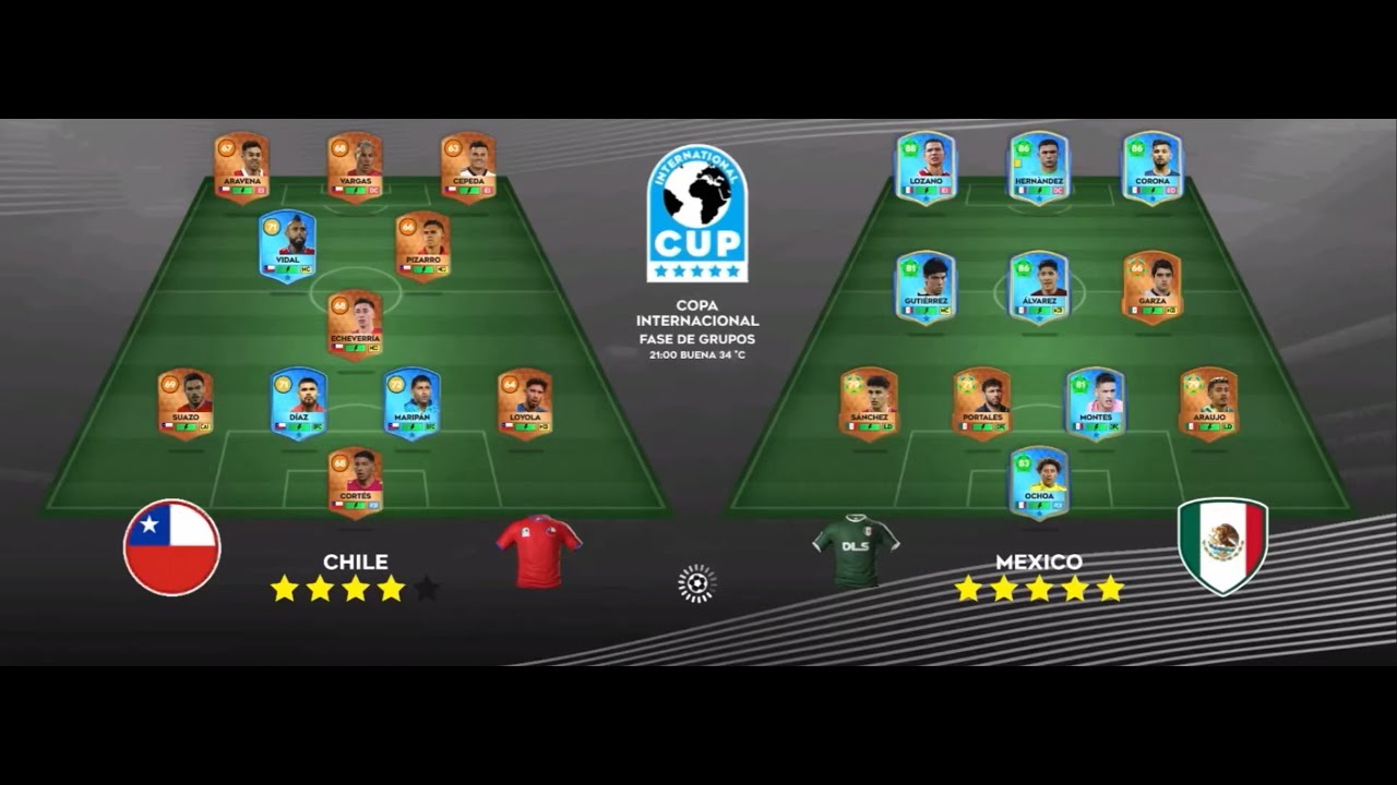 DLS 25 // Copa Internacional // 🇲🇽Mexico VS Chile🇨🇱