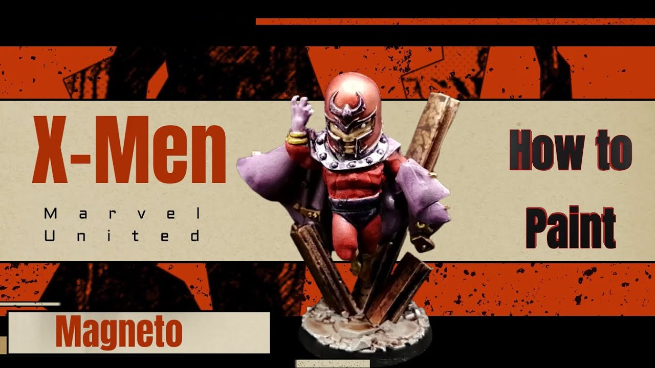 Painting Marvel United X-Men - How to paint Magneto