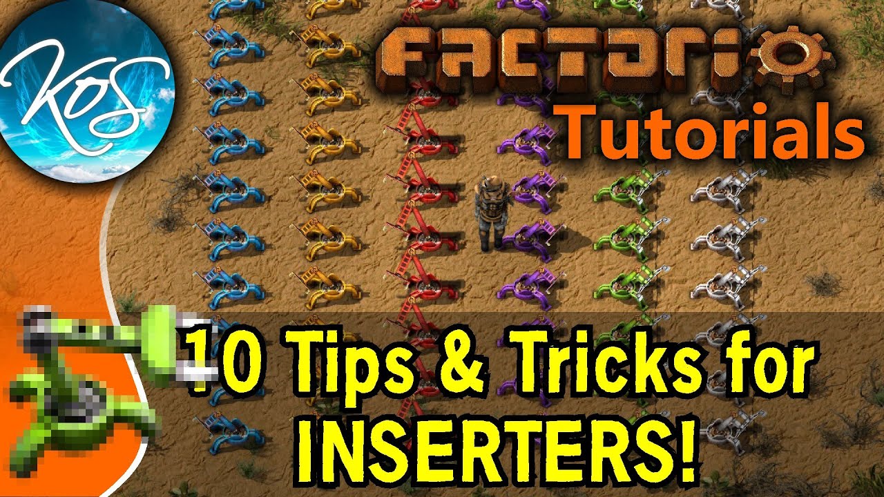 Factorio: 10 TIPS FOR INSERTERS - Tutorial, Guide