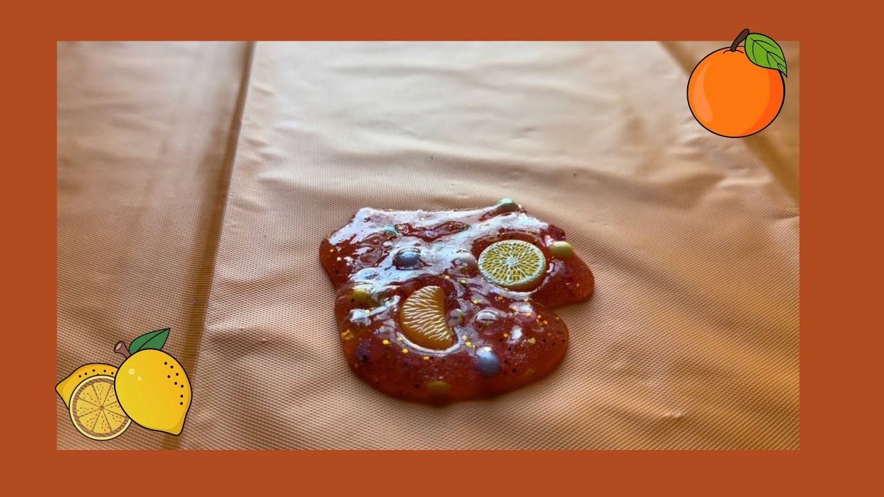 Creating Citrus Slime! | Very Satisfying Slime Sounds | ♥︎ ASMR ♥︎ #slime #asmr #slimeasmr