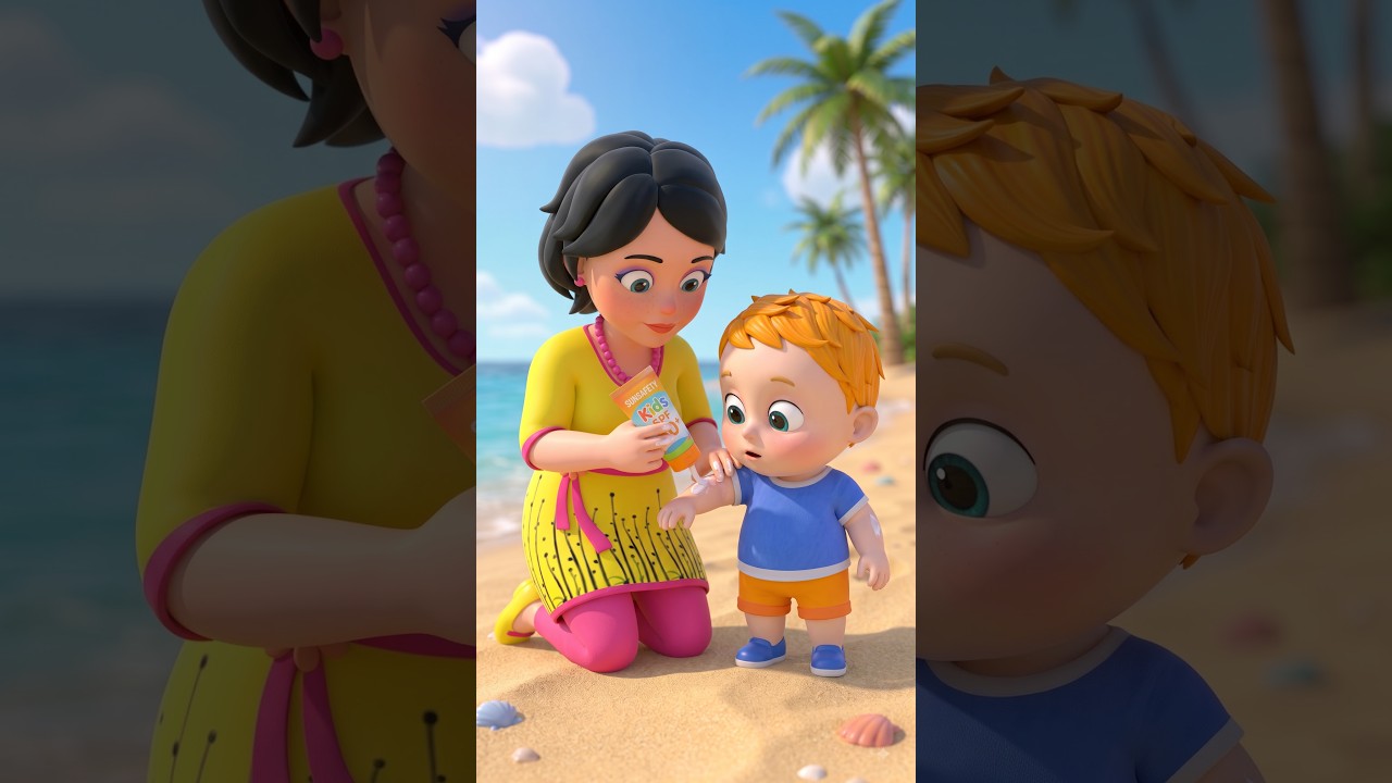 Kids Summer Safety Rules | Stay Safe | Baby Cartoon Song #nurseryrhymes #kidsos #shorts #kidssongs
