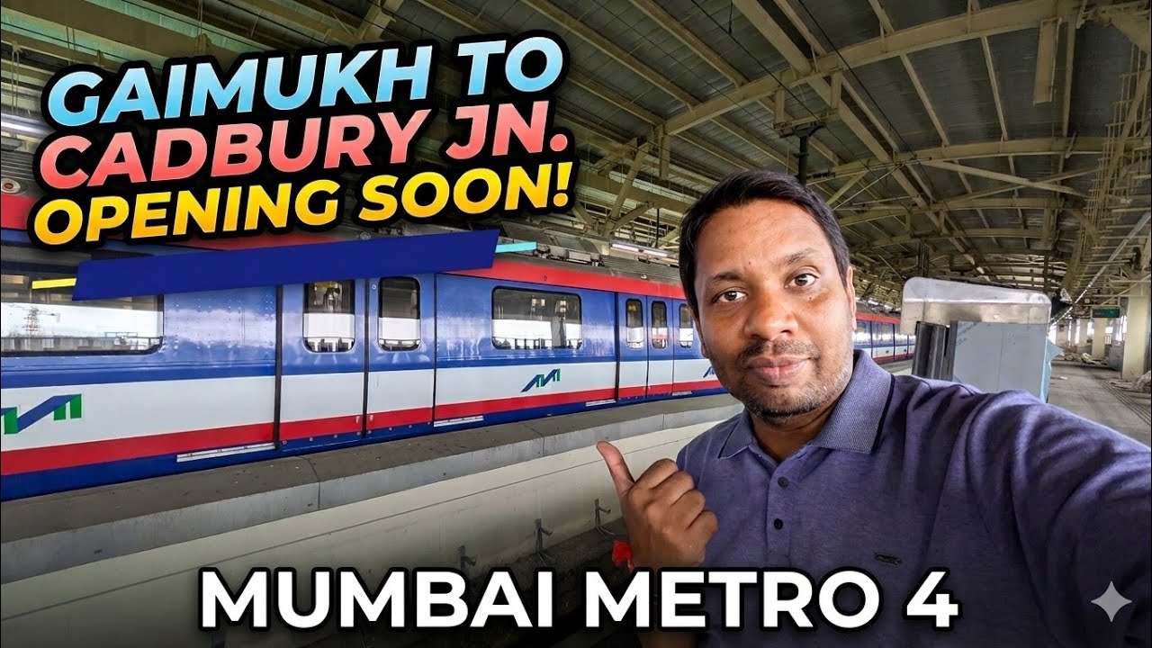 Gaimukh to Cadbury Jn. Metro line opening soon....