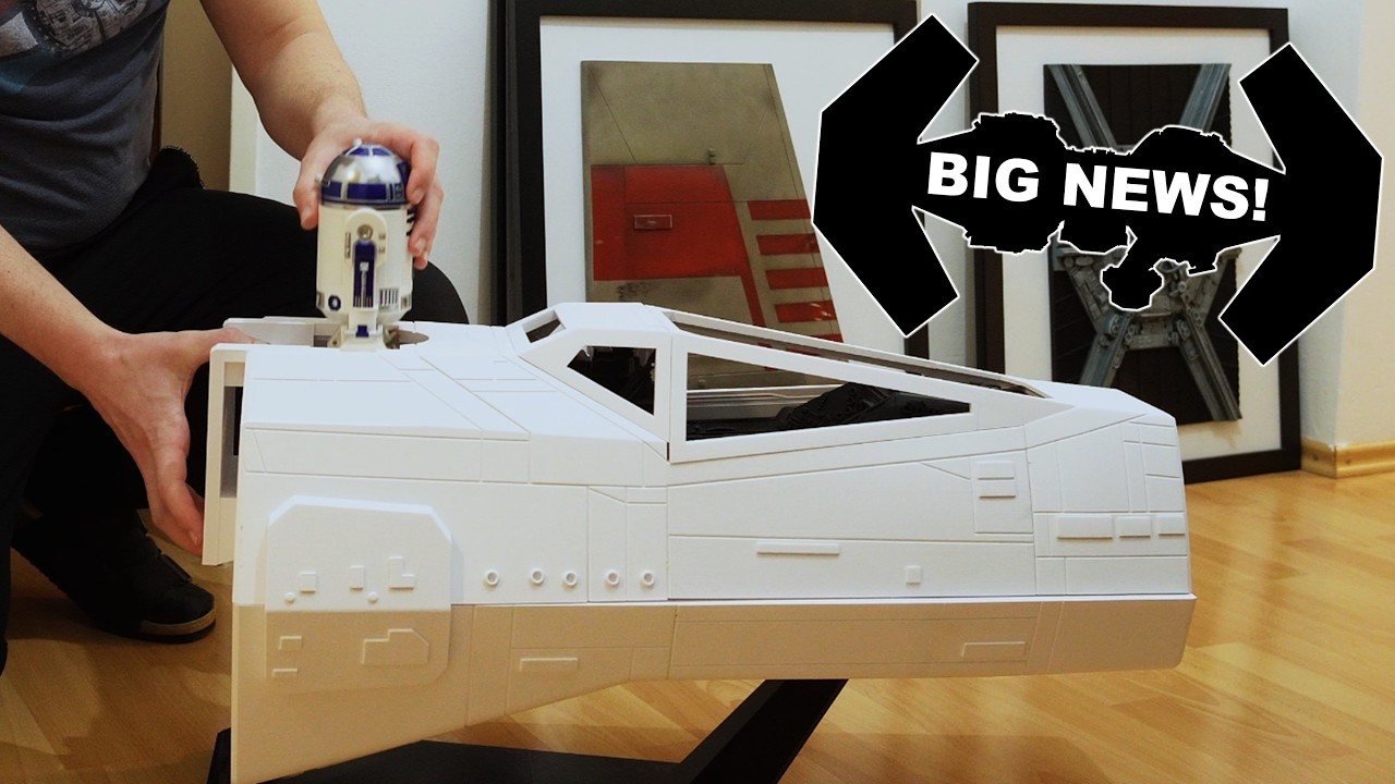 Важные новости + Склеивание деталей диорамы кабины истребителя X-Wing в масштабе 1/6 + Новые 3D-п...