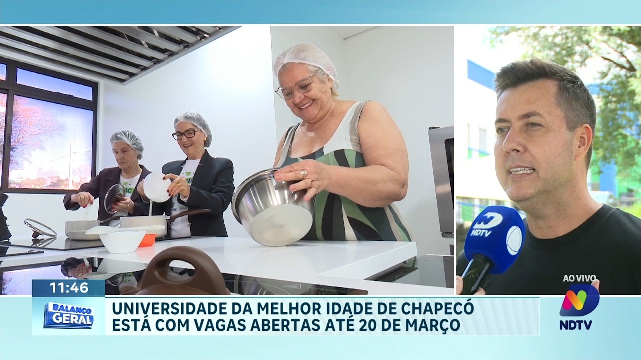 Universidade da Melhor Idade em Chapecó está com inscrições abertas