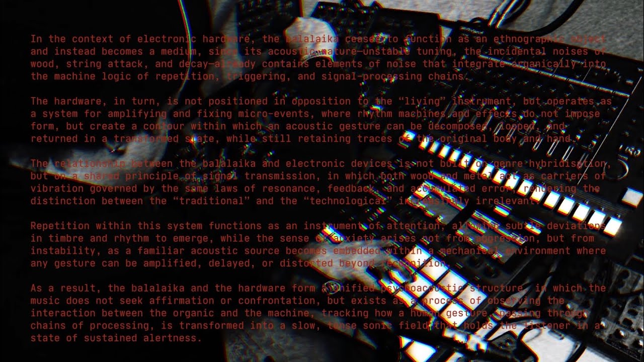 ljdmsc - Fragile Signal for Russian Balalaika & Hardware (live impro)