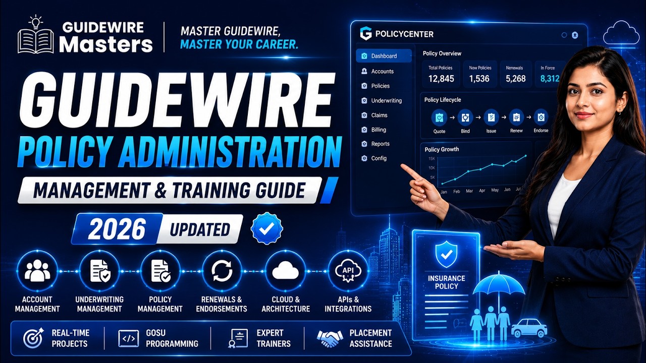 Guidewire PolicyCenter & Policy Administration Management Explained | Complete Guidewire Training