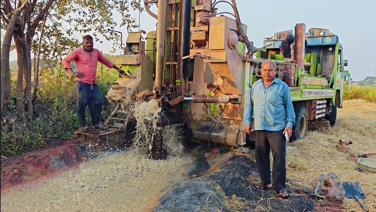 बोर पॉइंट तुरंत चेक तुरंत खनन फुल 5 - 7 hp पानी💦||Cheking Bore Point Instant Mining Full water 💦.