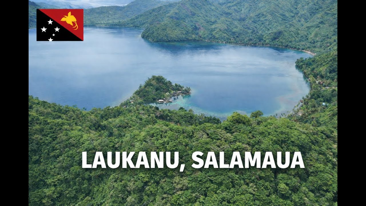 🇵🇬 Laukanu Village Panorama | Salamaua, Morobe — Mountains, Islands & the Huon Gulf