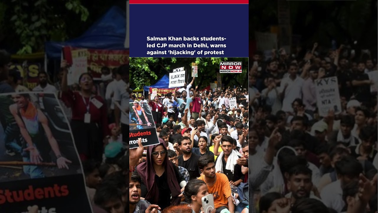 Salman Khan Backs Students-Led CJP March In Delhi, Warns Against 'Hijacking' Of Protest #shorts