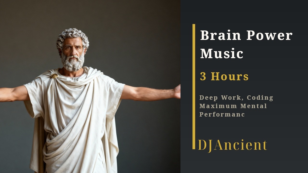 3 Hours Brain Power Music | The Greek Empire That Never Fell — Ancient Lyre & Deep Focus Ambient