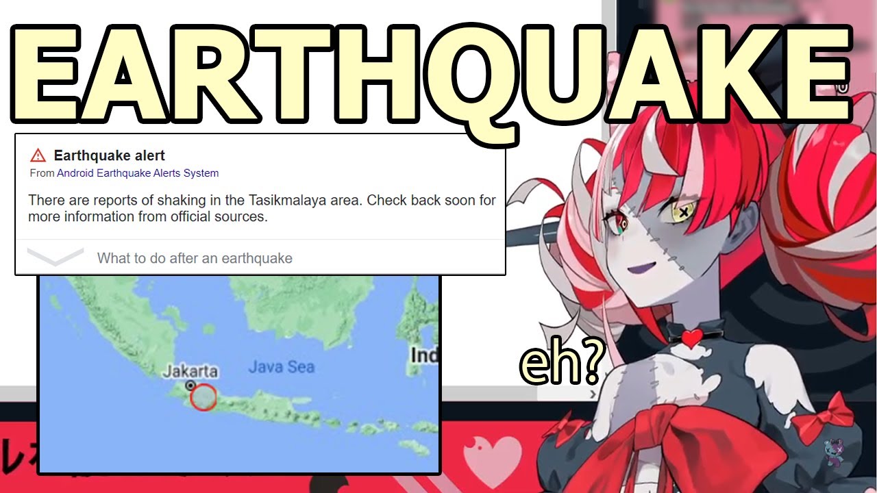 Ollie experiences a magnitude 5,6 earthquake on stream [Hololive / Eng sub]