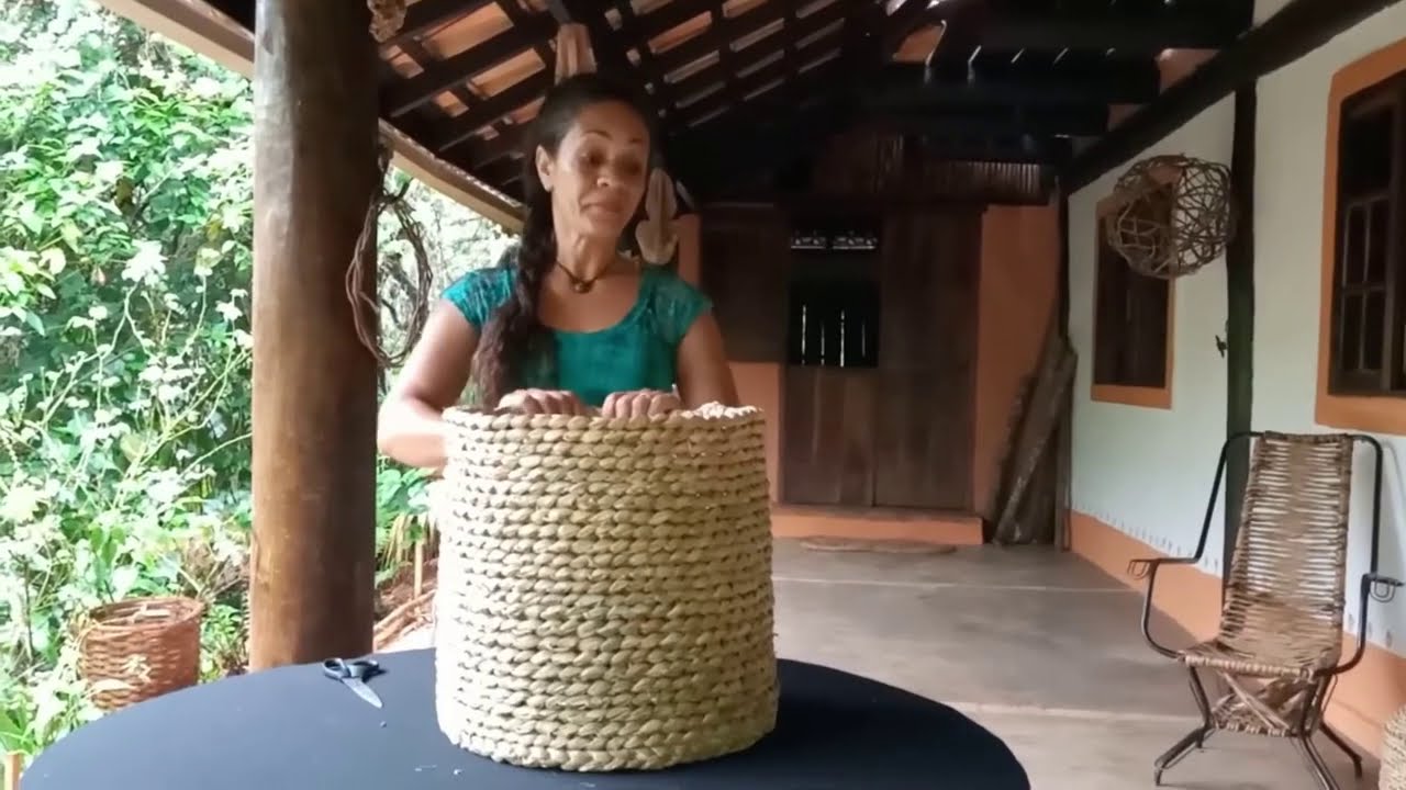 Artesanato em Taboa - Cesto de Taboa (Parte 2/Aula 24)