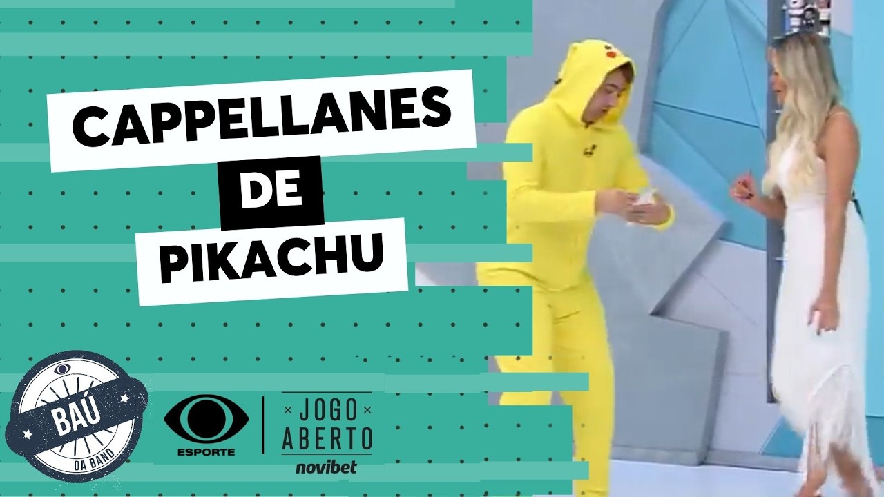 Cappellanes se fantasia de Pikachu e zoa Ronaldo Giovaneli | Baú do Jogo Aberto Novibet