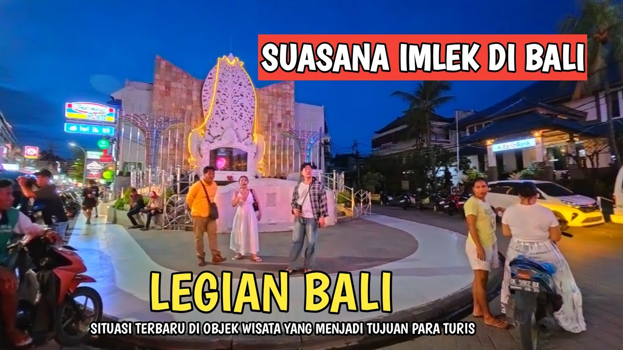 Malam Imlek di Legian Bali – Jalanan Penuh Lampion & Barongsai