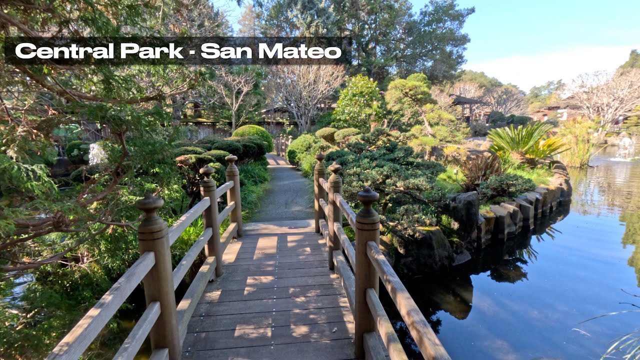 Central Park Loop — San Mateo | Real-Time Walk (No Music)