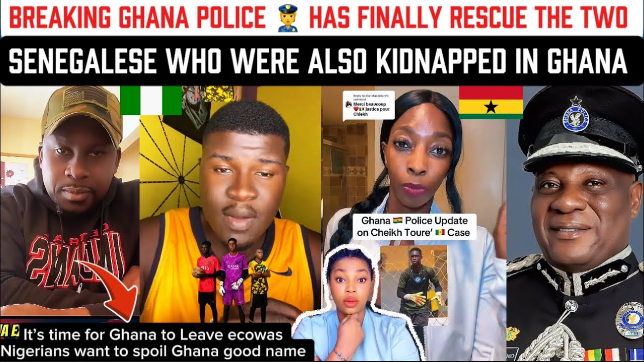 Срочно 🚨‼️Полиция Ганы наконец-то спасла двух сенегальцев, которые также были похищены в Гане 🇬🇭🇳🇬