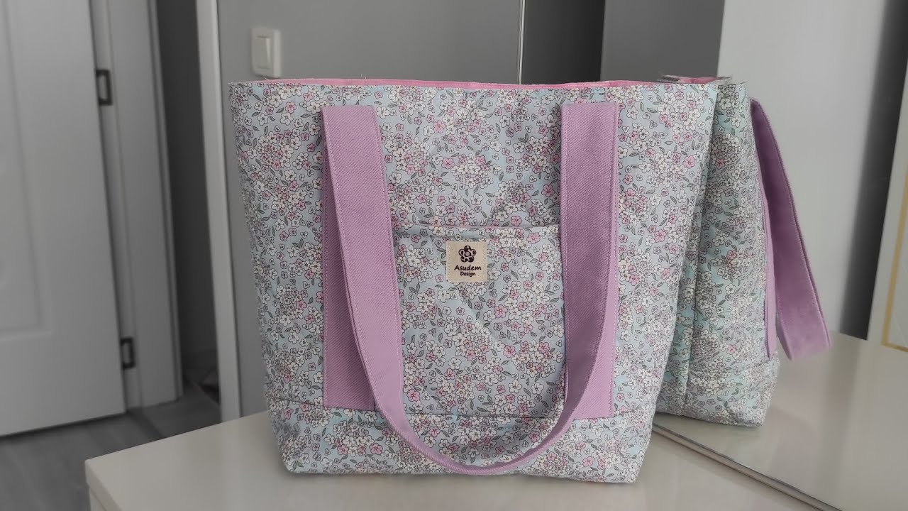 Kapitone Tote Çanta Dikimi/Kapitone Çanta Nasıl Dikilir?/Kapitone Tote Bag/ Çıt çıtlı Çanta Dikimi?