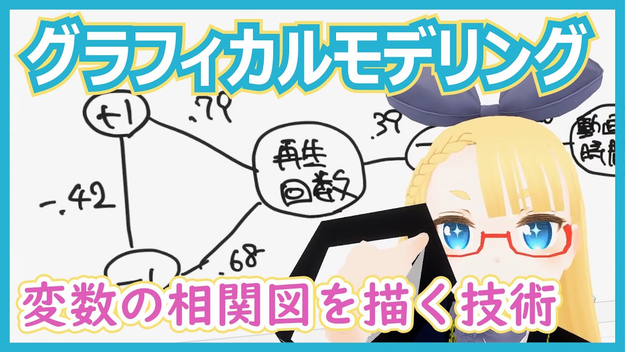 【偽物の相関を見極めろ！】グラフィカルモデリングで変数の相関関係を把握する【いろんな分析 vol. 4 】 #056 #VRアカデミア