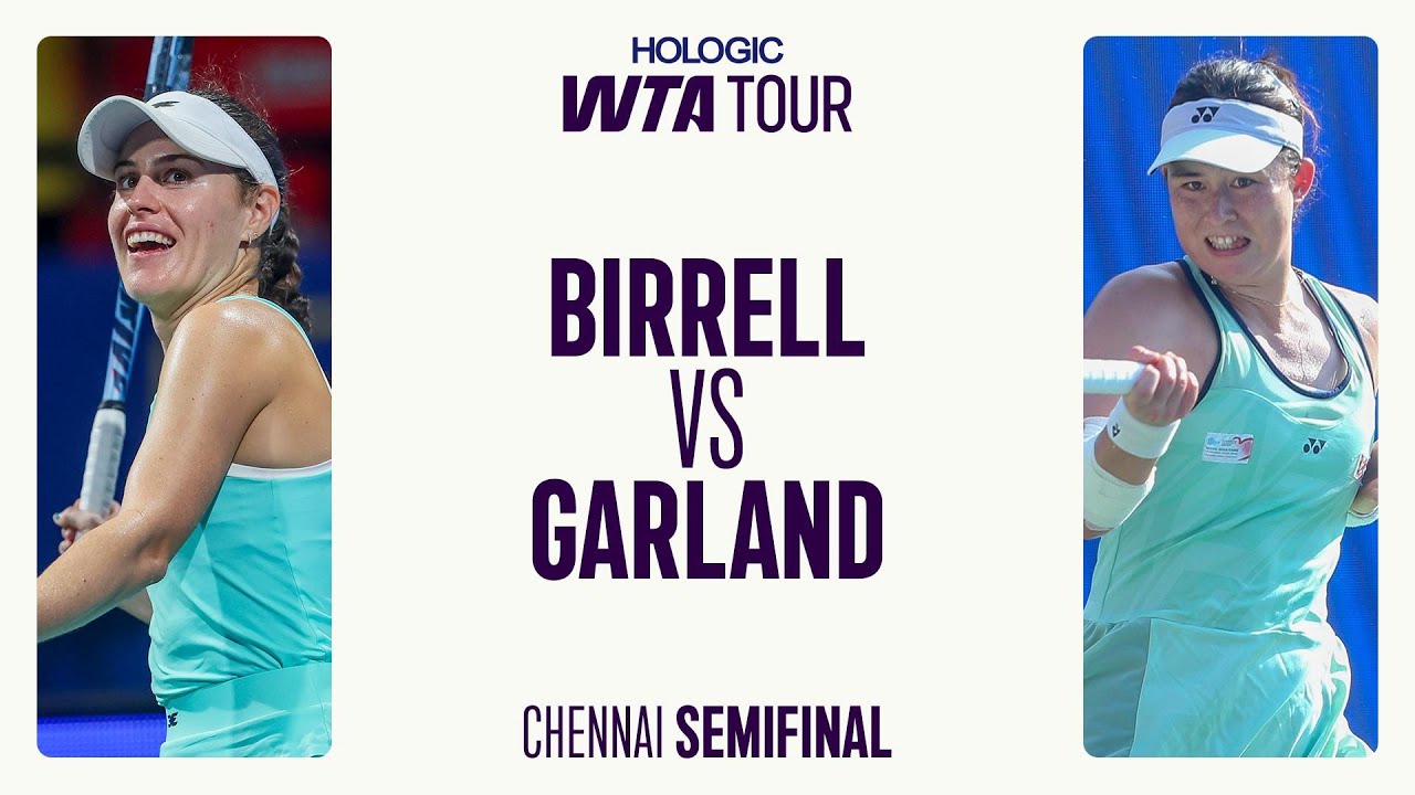 Kimberly Birrell vs. Joanna Garland | 2025 Chennai Semifinal | WTA Match Highlights