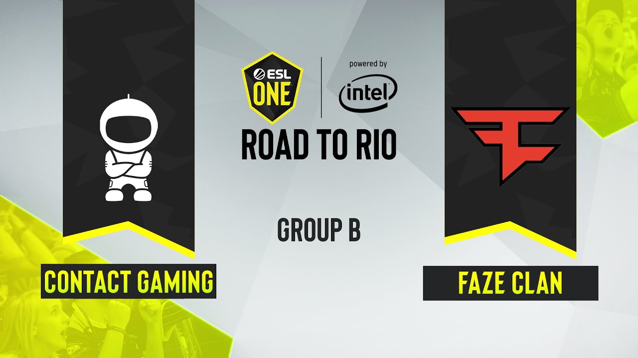 CS:GO &mdash; FaZe Clan против c0ntact Gaming [Dust2] Карта 2 &mdash; ESL One Road to Rio &mdash; Группа B &mdash; Европа