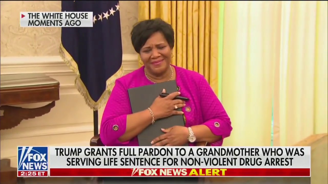 President Donald Trump just signed a full pardon for Alice Johnson!