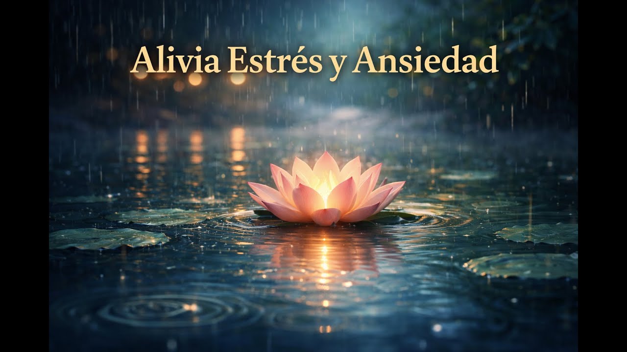 Alivia Estrés y Ansiedad | Binaural 6 Hz + Lluvia Suave