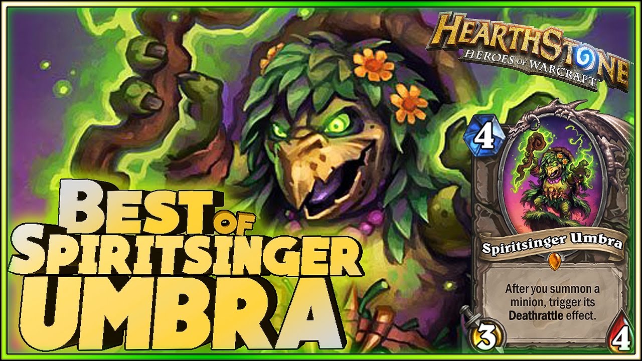 Hearthstone - Best of Spiritsinger Umbra - Funny and lucky Rng Moments