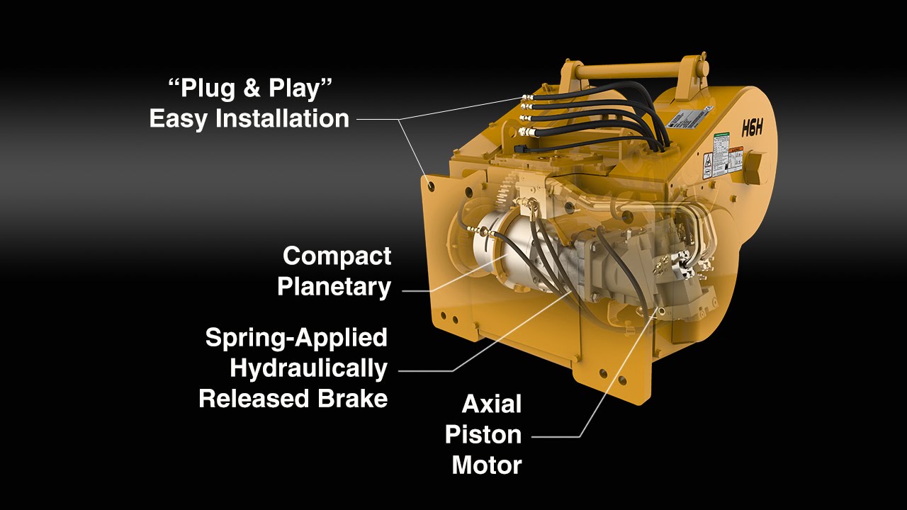 Allied Winch - Hydraulic Winch Animation