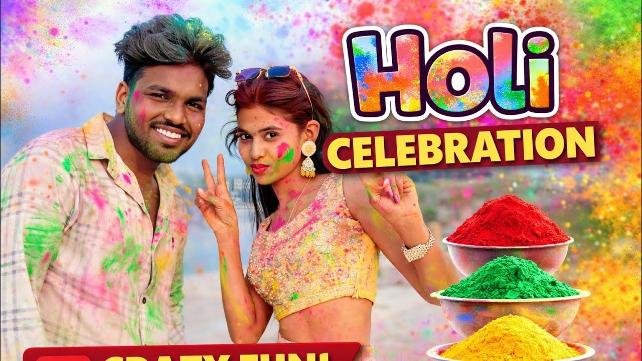 Holi vlog 💖😂 #reel #holi #funny #comedy #trending #vlog #viral #shorts 