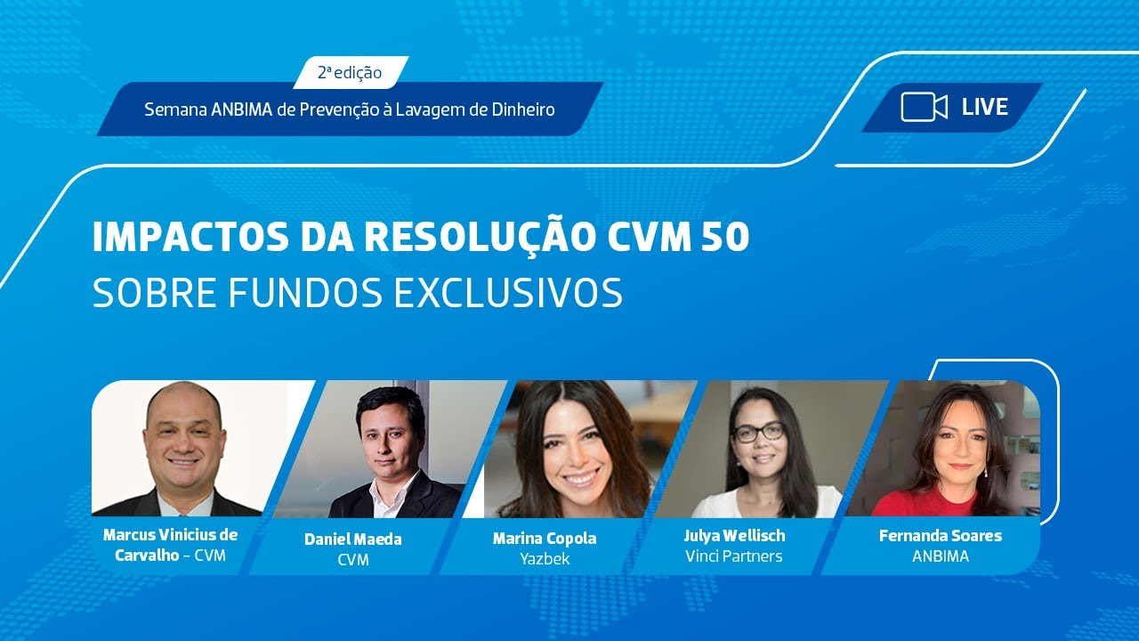 Live: Impactos da Resolução CVM 50 em fundos exclusivos