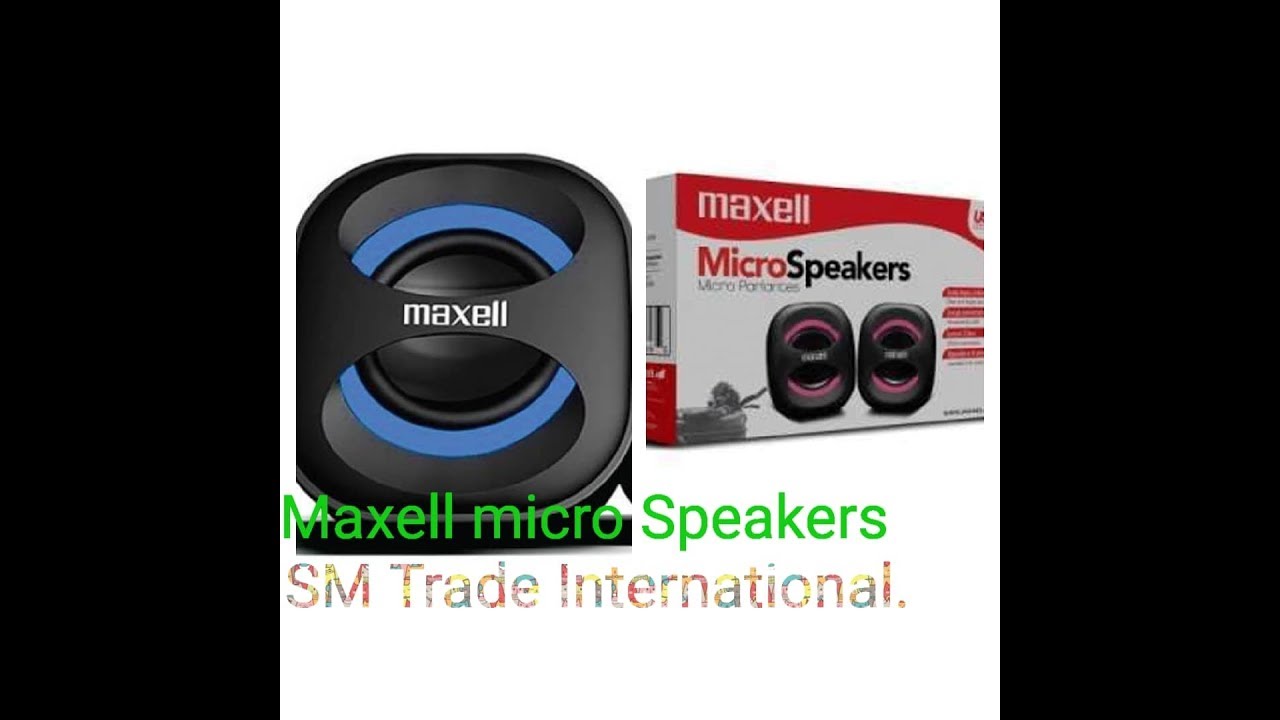 Maxell Micro Speakers Unboxing Model SS 120
