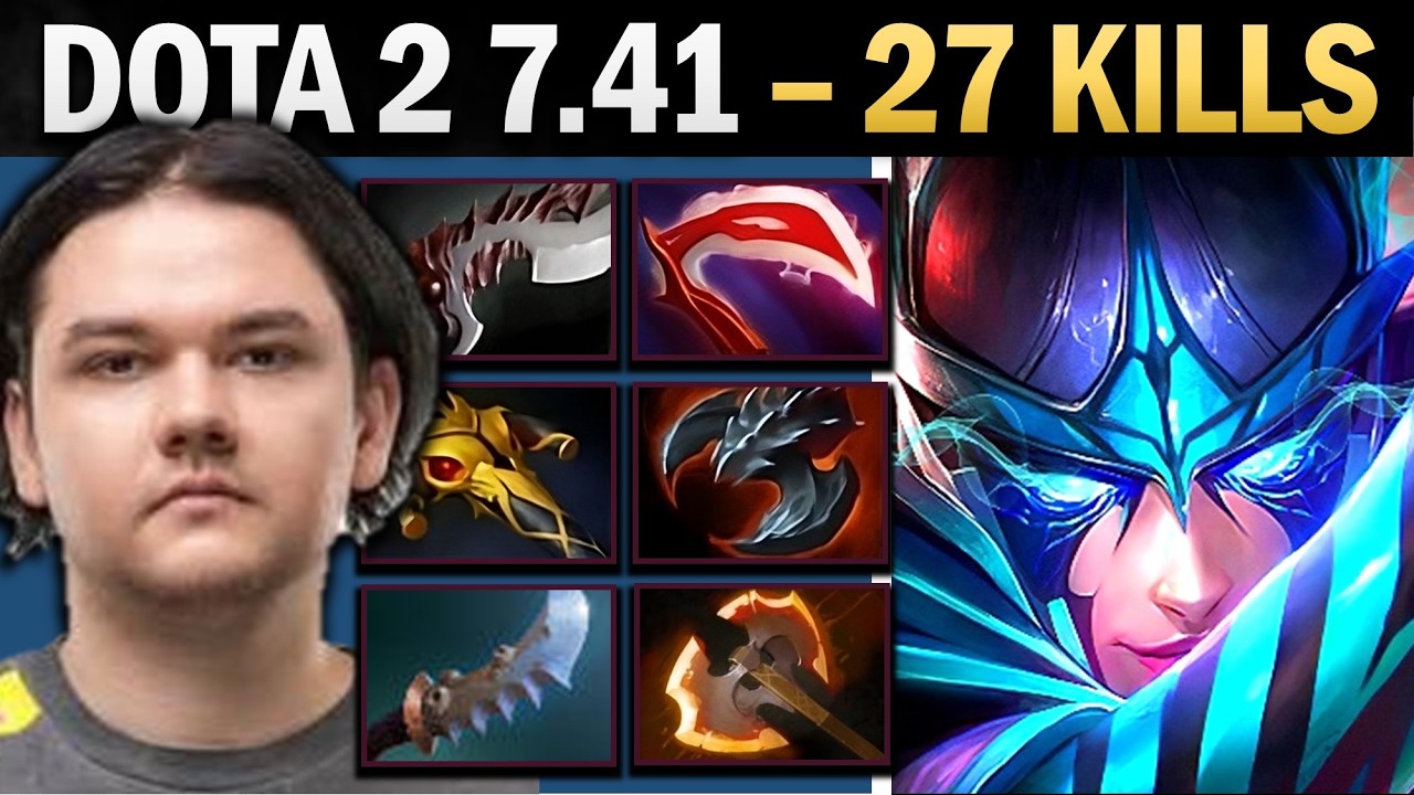 Phantom Assassin Dota 2 7.41 with 27 Kills and 1000 GPM - Dota 2 Gameplay