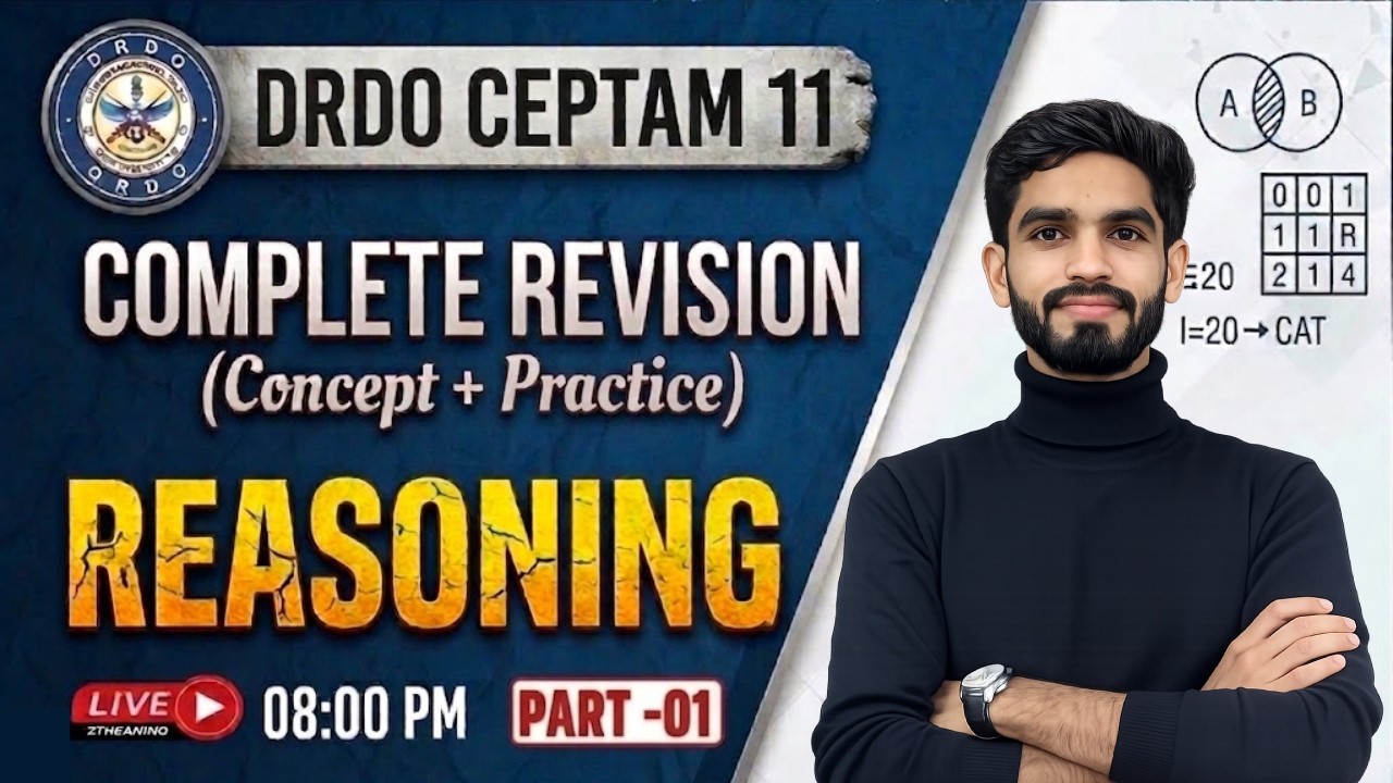 DRDO CEPTAM 11 2026 Reasoning Marathon 🎯 | Most Expected Questions | Important Questions for DRDO |