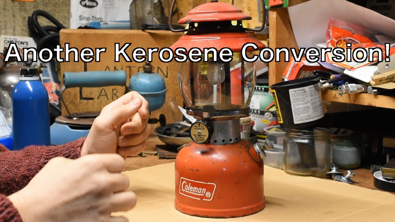 Converting a Coleman 200A lantern to burn Kerosene