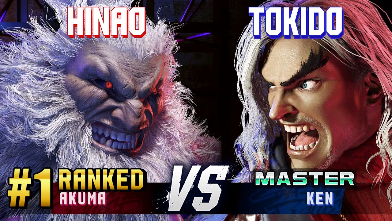 SF6 ▰ HINAO (#1 Ranked Akuma) vs TOKIDO (Ken) ▰ High Level Gameplay